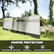image 3 of Outsunny Camping Windbreaks with Clear Windows and Carry Bag | Grey