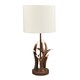 image 3 of Traditionally Designed Antler Resin Table Lamp Base in a Rustic Bronze Finish | Bronze