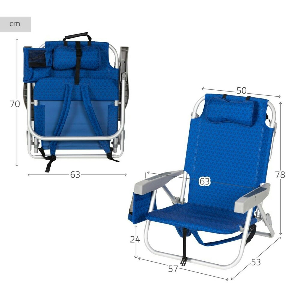 image 1 of Beach Chair Aktive 50 x 78 x 53 cm N/A