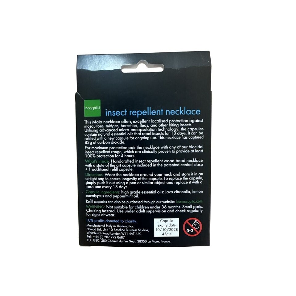 image 1 of insect repellent necklace