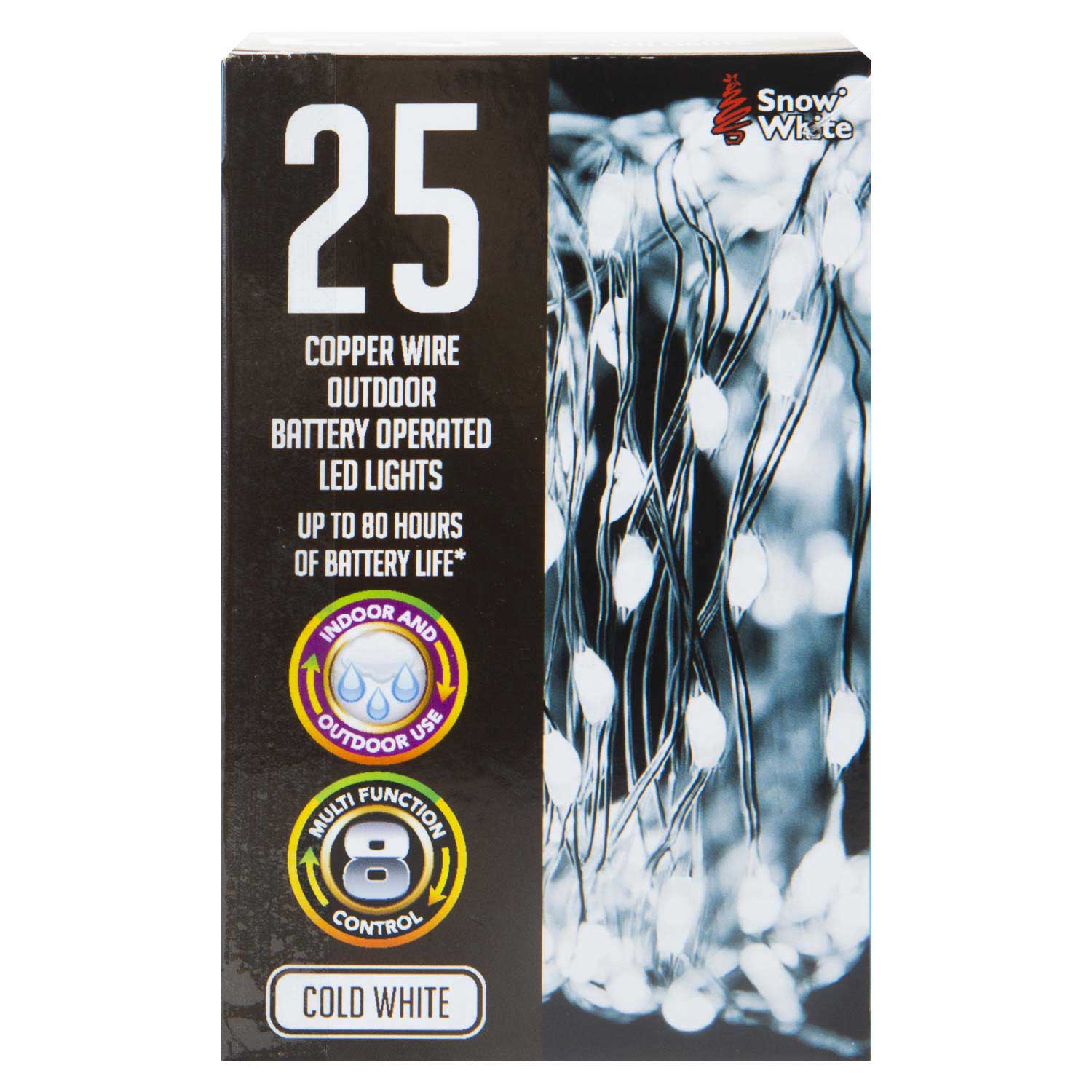 VFM e-Store Outdoor Copper Wire Lights(25) in White