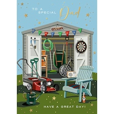 Words 'n' Wishes Traditional Dad Birthday Cardfor i Card, Cards Birthday Card 4st Birthday, Multi-Colithred 22 x 15.8 cms