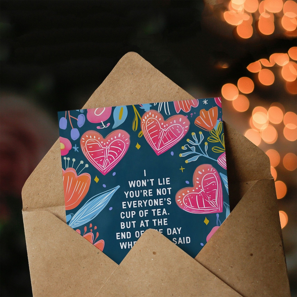 image 1 of Valentine's Day Card Tidy I Loves You Nessa Quote Anniversary Greeting Card