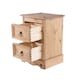 image 6 of Corona Premium 2 Drawer Petite Bedside Cabinet - Shaker-Style Nightstand with Dovetail Drawers | Brown | Antique Waxed Pine | One Size | 1