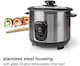 image 6 of 1L Rice Cooker with Keep-Warm Function & Boil Dry Protection, 400W, for 1-4 People, Quick Preparation Without Burning, Non-Stick Coating, Stainless Steel