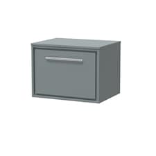 Balterley Framed Design Wall Hung Single Drawer Vanity with Worktop | Grey | Monument Grey | 449 x 605 x 460mm