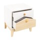 image 3 of Cody 2 Drawer Bedside - L40.5 x W50 x H46 cm - White/Pine Effect