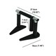 image 3 of Gr8 Home Door Frame Cross Grips Pull Up Bar Horizontal Folding Home Gym Travel Workout