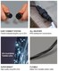 image 5 of Icicle lights Black Rubber 10cm space 60/40/20 Drop 10% 13M