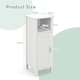 image 2 of COSTWAY Bathroom Floor Cabinet Freestanding Organizer White White