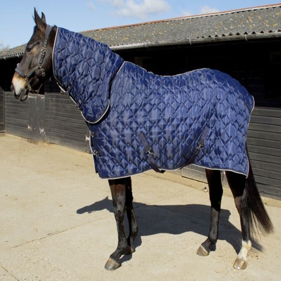 image 1 of Rhinegold Texas Combo Quilt Blue | Size: 6ft 9
Colour: One Colour
