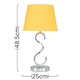 image 3 of ValueLights Modern Sleek Design Polished Chrome Touch Table Lamp With Mustard Light Shade