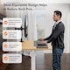 image 3 of Vonhaus Light Wood Maple Effect Electric Standing Desk 100x60cm