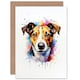 image 1 of Jack Russell Lovers Gift Watercolour Pet Art Card