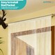 image 6 of Polyester Glitter Beaded String Curtain Panel - 200x100cm