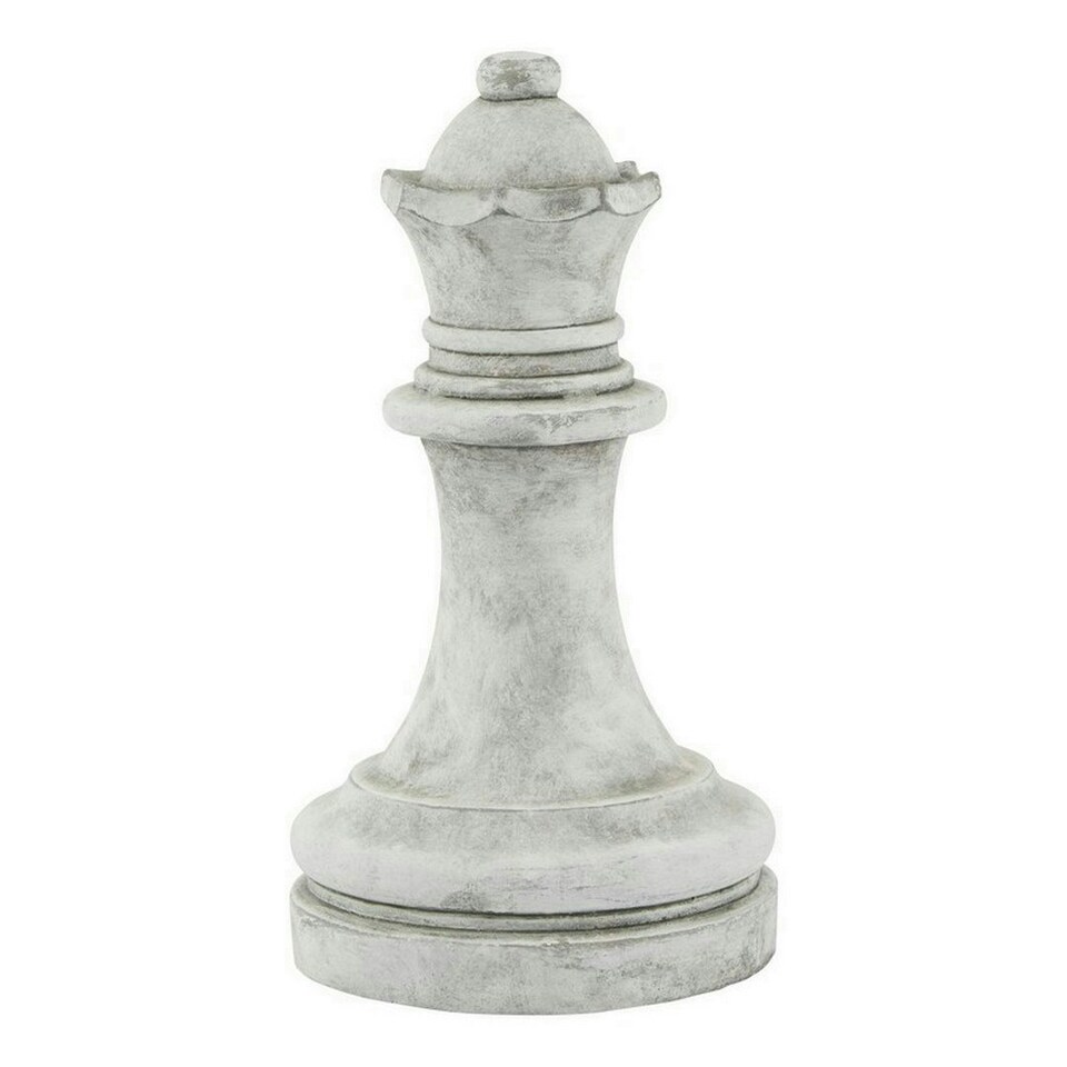 image 1 of Athena Stone Queen Chess Piece - Ceramic - L16 x W16 x H29 cm - White