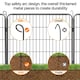 image 4 of Yaheetech 6 Metal Dog Playpen Panels, 80 × 80 cm Black