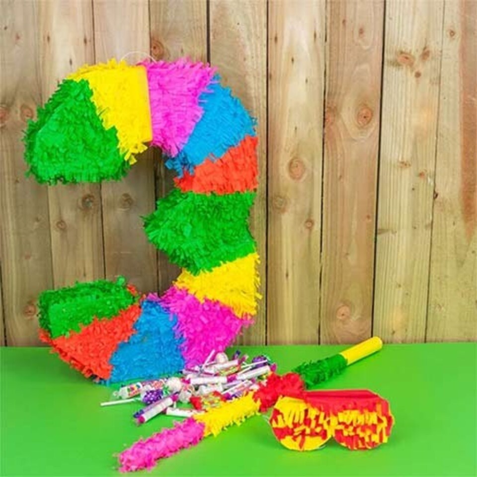 image 1 of Number 3 Standard Pinata 50cm