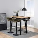 image 3 of Chara Bar Table in Black & Oak