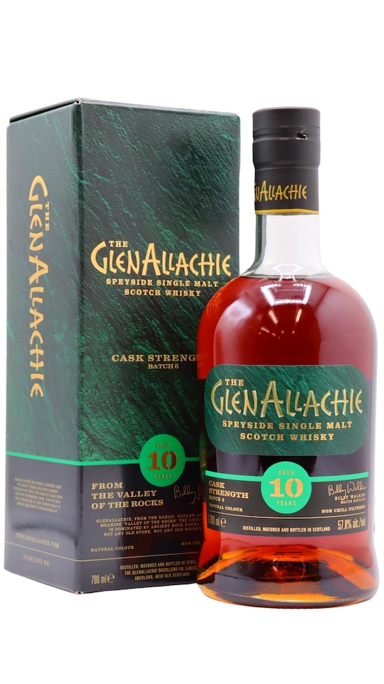 GlenAllachie - Cask Strength Batch No. 6 Single Malt Scotch 10 year old Whisky