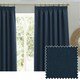image 1 of furn. Dawn Blackout Midnight Pencil Pleat Curtains 168 x 183cm Multi