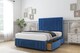 image 3 of Sloomy Kingsley Navy Plush Divan Bed With Mattress 2 Drawers Footend With 26" Strutted Headboard & 12" Matching Footboard 4'6 Double | Blue | Navy | Double | 1
