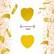 image 5 of Heart Confetti Gold 14g, 1 Pack
