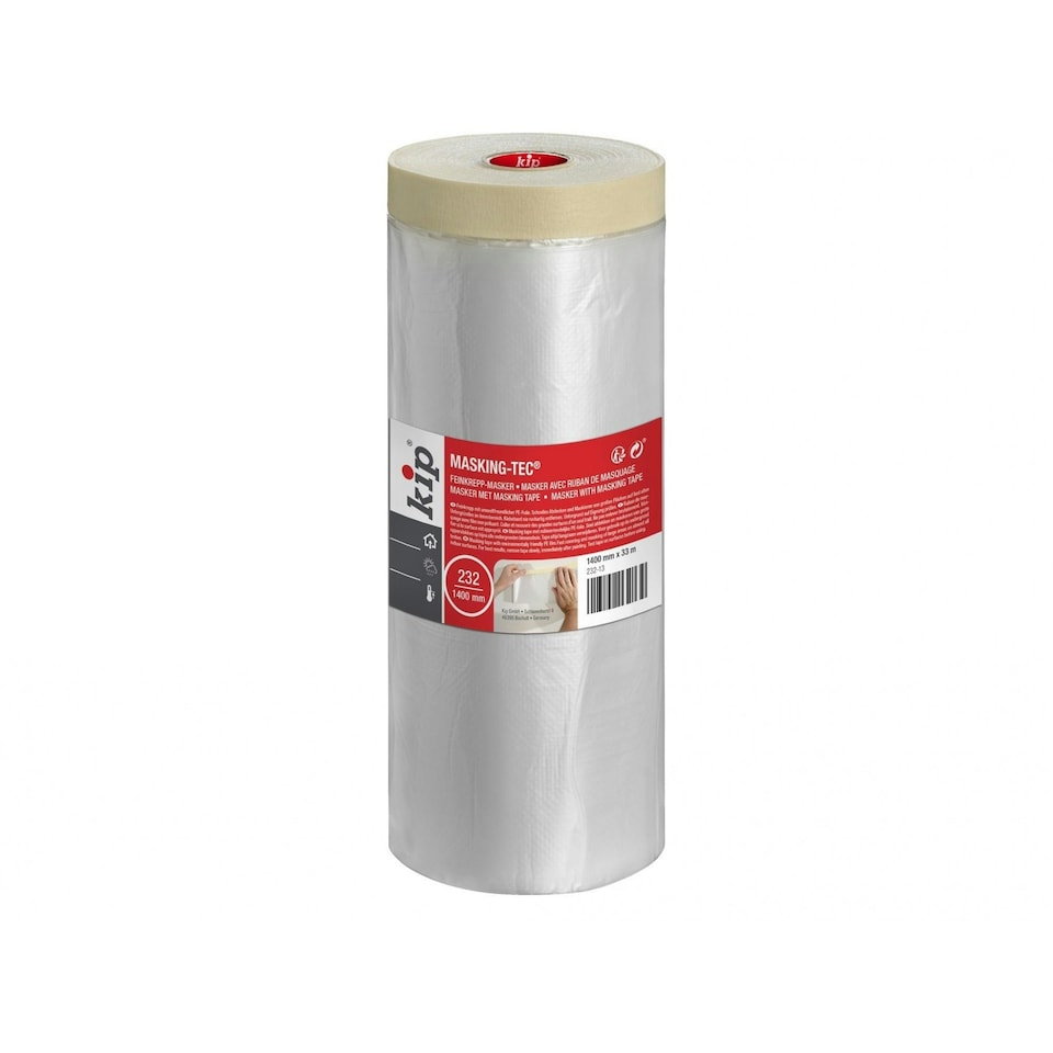 Kip 232 Plastic Masker Tape - Multi Colour - 1.4 x 33m
