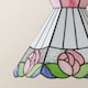 image 5 of ValueLights Evelyn Tiffany Rose Glass Ceiling Pendant Shade