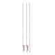 image 3 of Metal Hanging Over table Display Rod with Clamp | Pink | 1