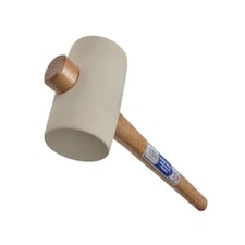 Faithfull Rubber Mallet - White - 76 mm (3in)