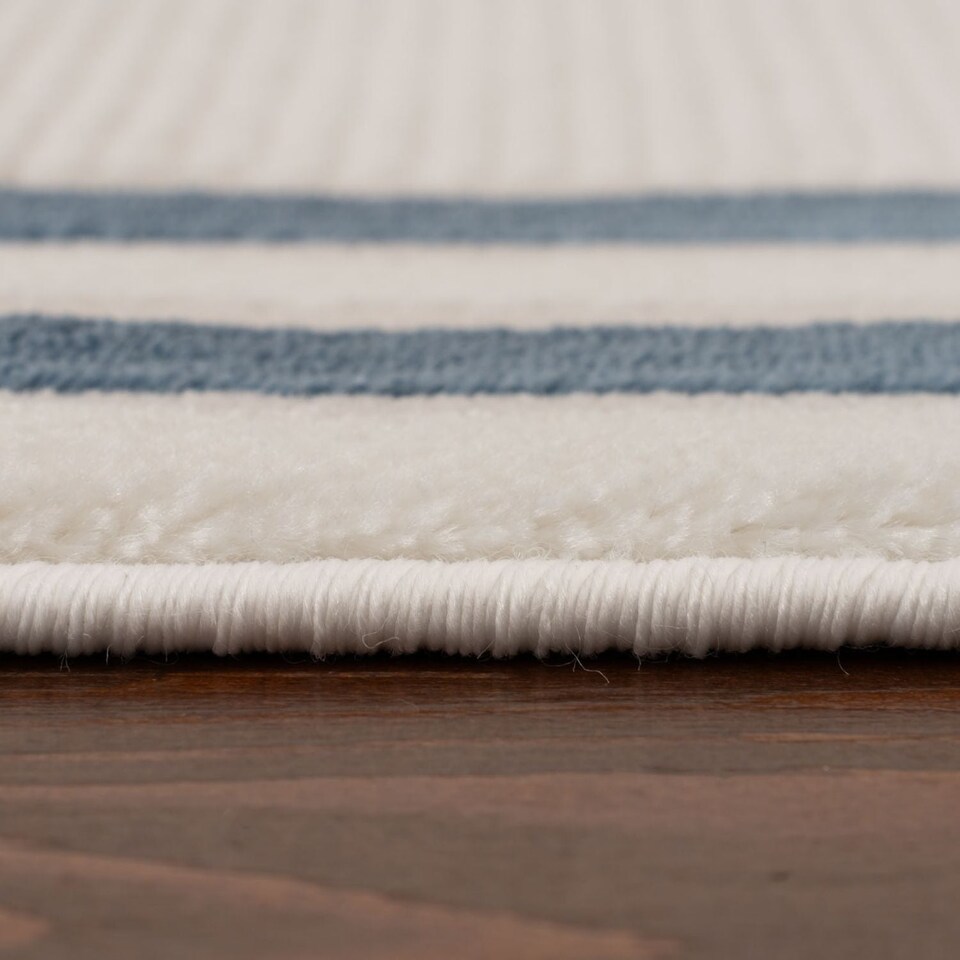 image 1 of The Rugs Carmel Collection Bordered Area Floor Rug Runner Soft Pile Living Room Bedroom