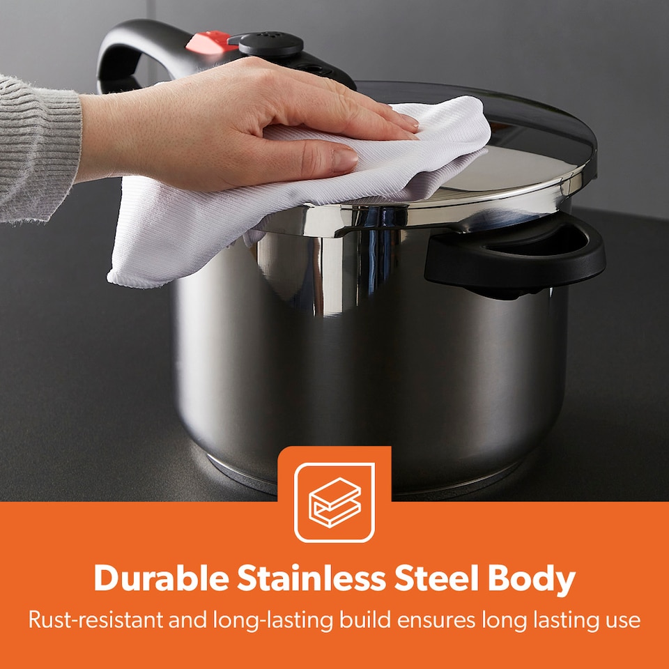 image 1 of GEEPAS 6L Stainless Steel Pressure Cooker