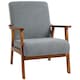 image 1 of HOMCOM Boucle Accent Chair Armchair W/ Wide Seat for Living Room Bedroom, Grey