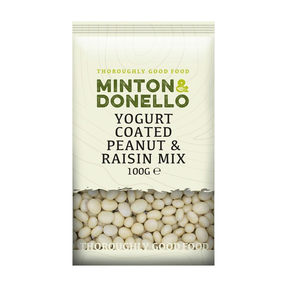 image 1 of Minton & Donello Yoghurt Coated Peanut & Raisin Mix 6 x 100g