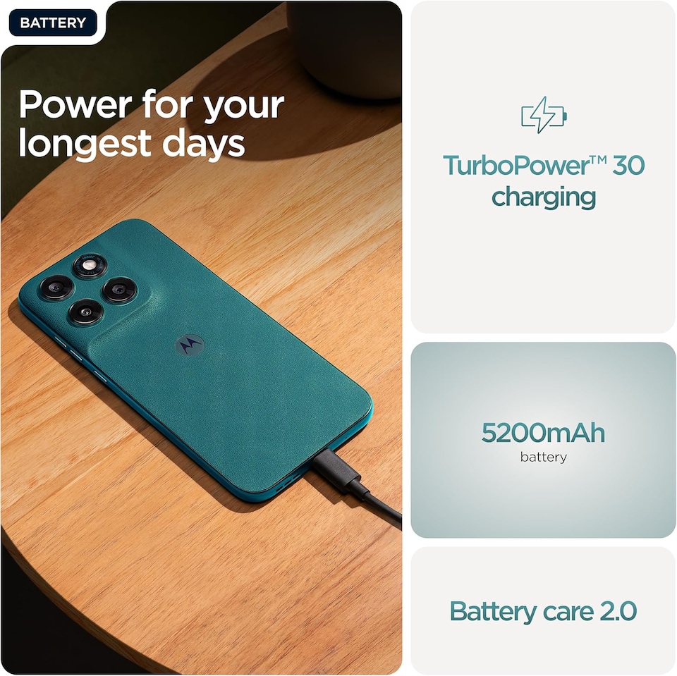 image 1 of Motorola Moto G77  XT2621-4  8GB / 256GB Phanton Shaded Spruce Green