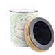 image 5 of Organic Green Leaves Compost Caddy - Metal 2L Decorative Kitchen Food Waste Bin