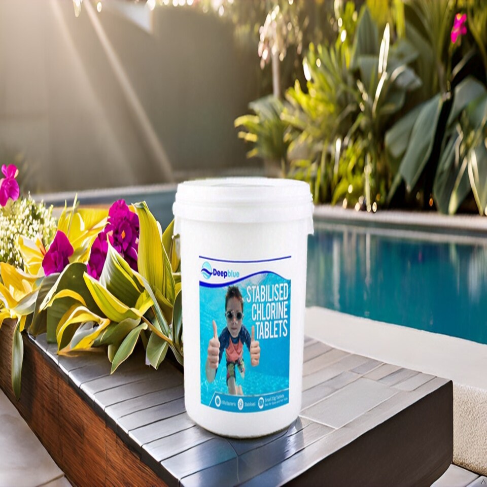 image 1 of Deep Blue Pro - Mini 20g STABILISED Chlorine Tablets 2.5kg SLOW RELEASE