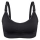 image 2 of Soft & Comfortable Wireless Nursing Bra with Easy Open Clips - Small / Black