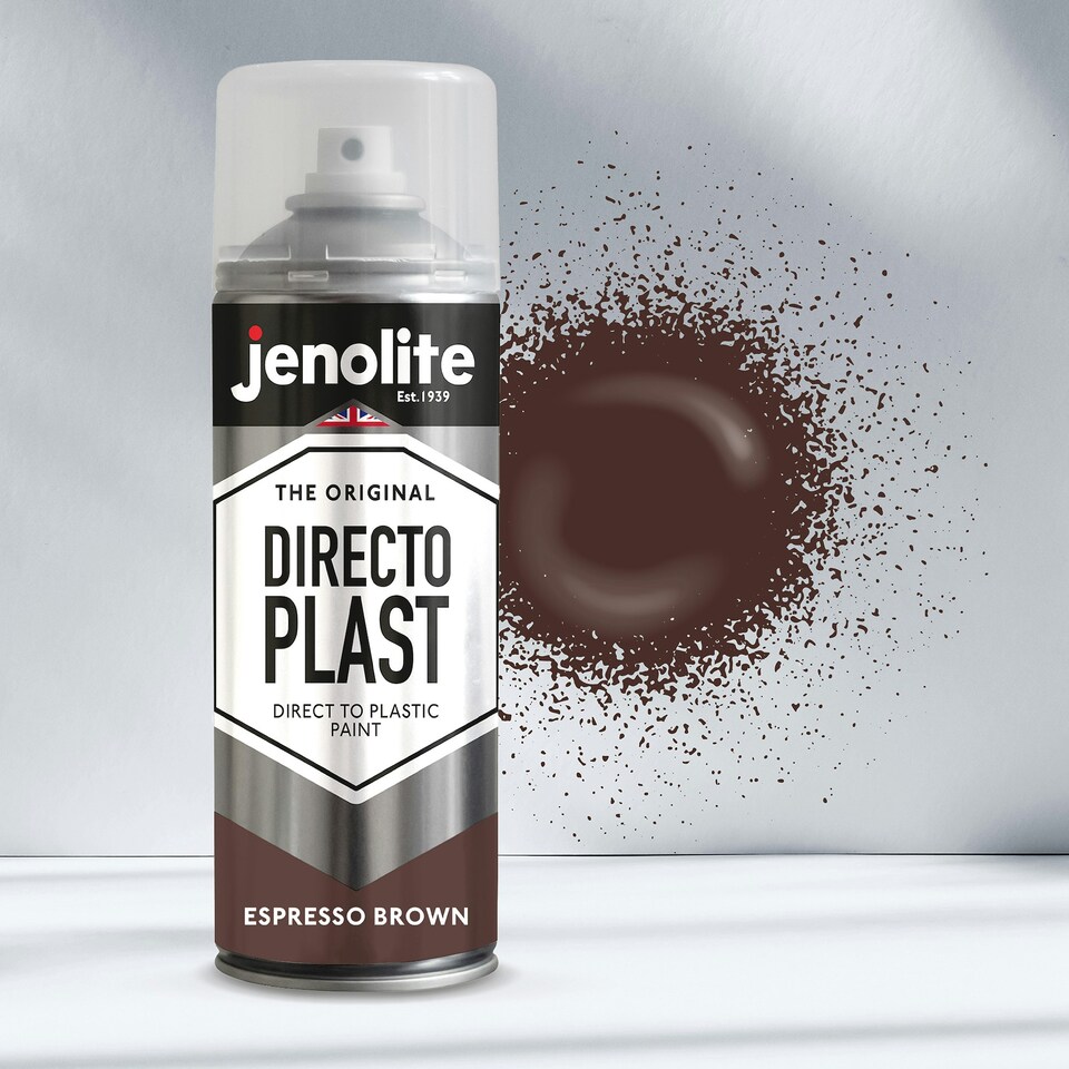 image 1 of Jenolite Directoplast Multi-Surface Paint - Espresso Brown Gloss - 400ml Spray Can