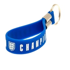 England Lionesses European Champions Crest Silicone Keyring - Blue/White - One Size