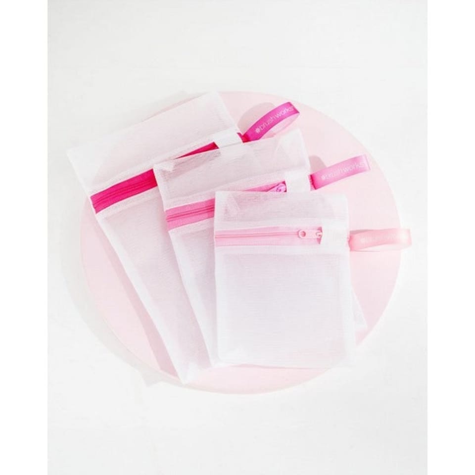 image 1 of Brushworks Beauty Wash Bag Set - 3 Pack