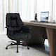 image 6 of COSTWAY PU Leather Computer Chair Ergonomic Office Chair Black