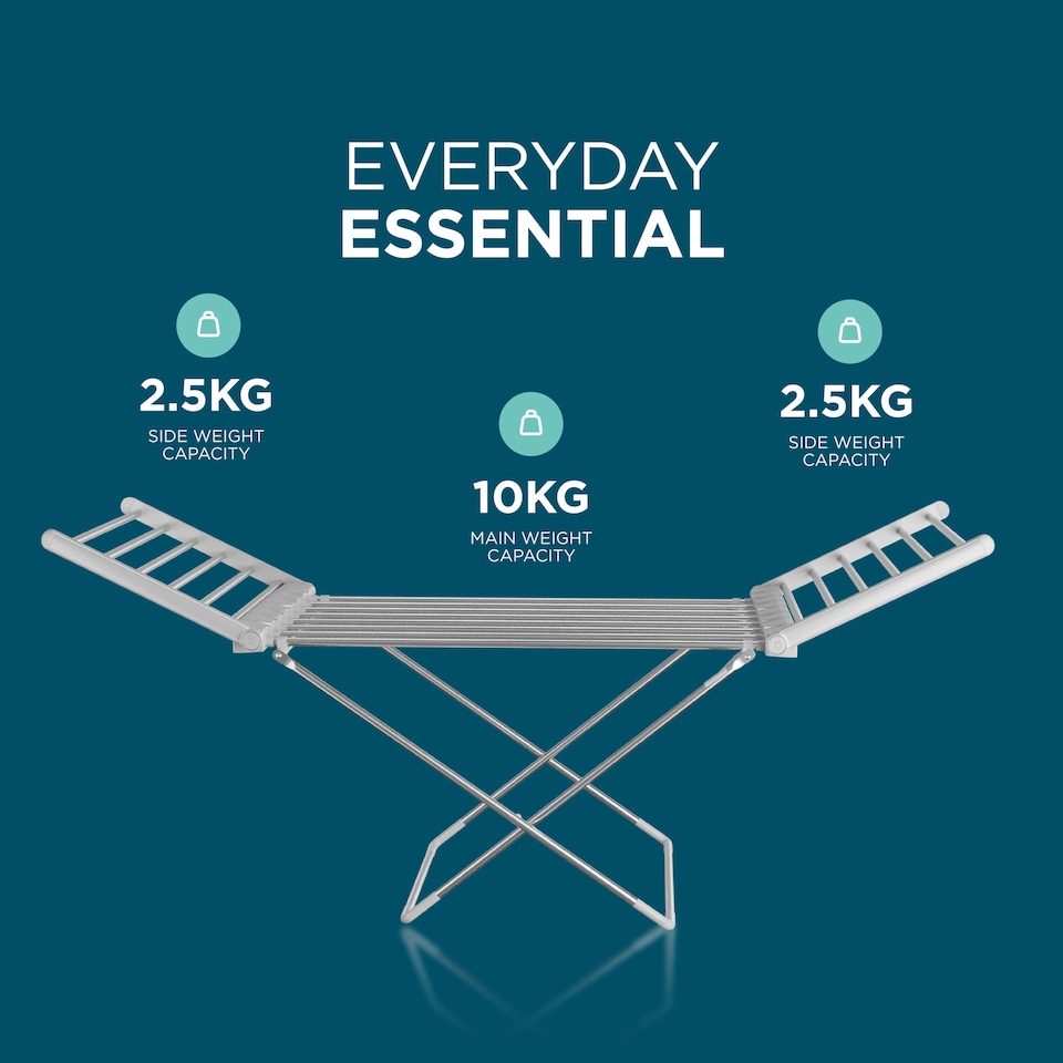 image 1 of DMD Winged Electric Clothes Airer, 15kg Capacity Low Wattage 230W | Silver