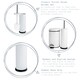 image 3 of Harbour Housewares Round Toilet Brush & Bin Set - Matt