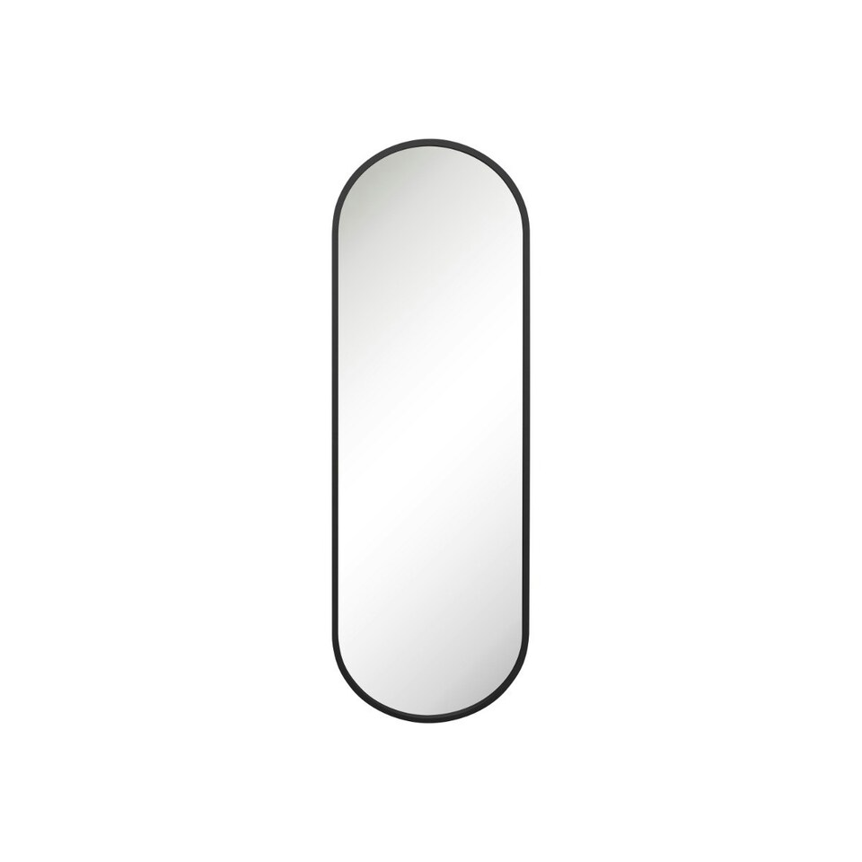 image 1 of The Vultus - New Black Metal Framed Double Arched Garden Wall Mirror 71" X 24" (180CM X 60CM) Suitable for Outside and Inside Black