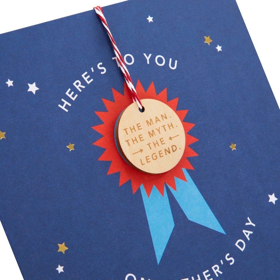 image 1 of Hallmark Father's Day Card - 'The Man The Myth The Legend' Keepsake