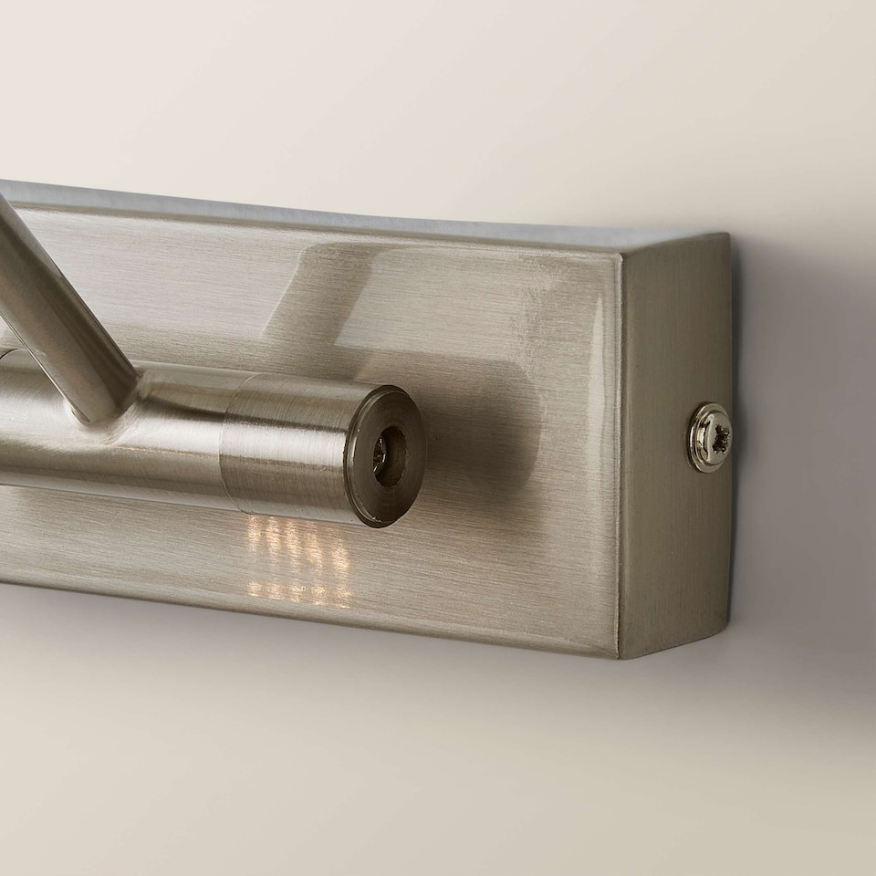 image 1 of ValueLights Modern Adjustable Brushed Chrome Picture Wall Light | Chrome