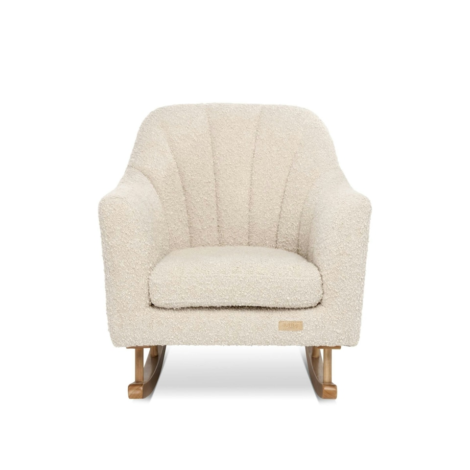 image 1 of Tutti Bambini Jonah Mini Me Children's Rocking Chair - Boucle Mushroom Cream