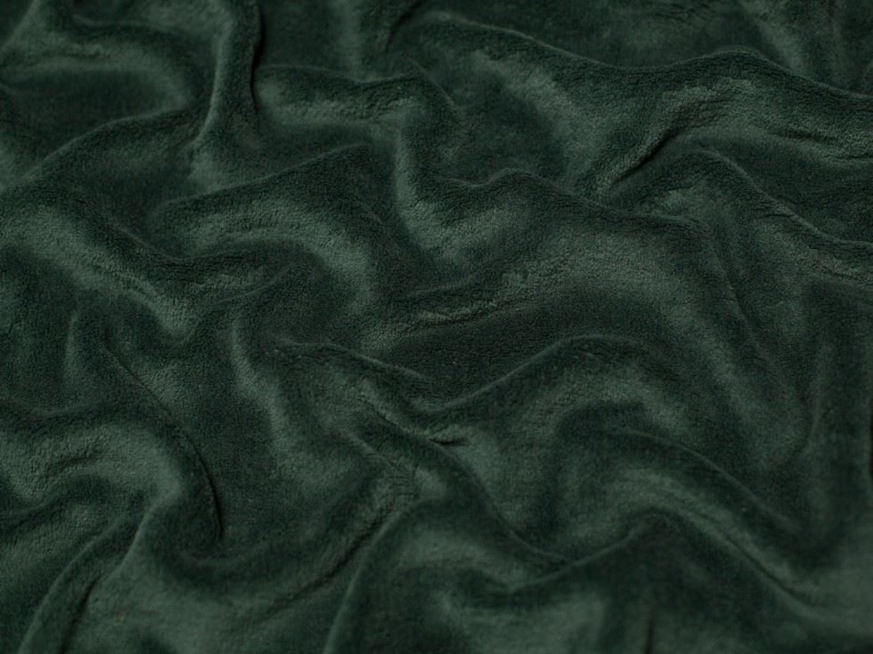 Minerva Core Range Green Super Soft Plush Cuddle Fleece Fabric for Dressmaking, Toy Making, 150cm / 59" Wide - per metre